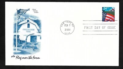#3469 34c Farm Flag - ArtCraft FDC (Perf 11 1/4) - Image 1 of 2