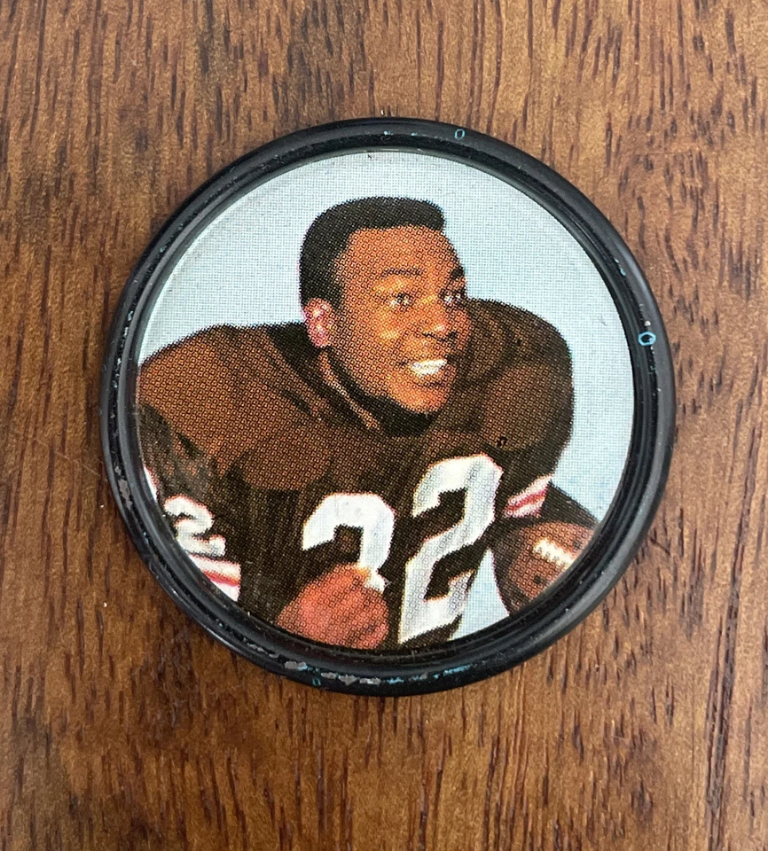 Moneda de fútbol americano de colección 1962 Salada NFL #56 Jim Brown Cleveland Browns Foto 1 de 3