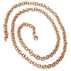 Gold Chain Pink 18K, Jersey Rolo ' , Circles, Diameter 4 MM, Length 40-45-50 CM