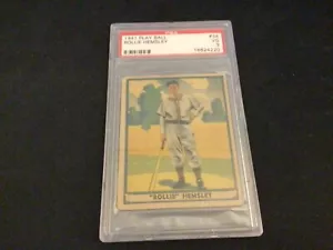 1941 Spielball Rollie Hemsley #34 PSA 3 - Bild 1 von 3