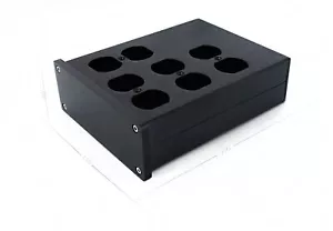 Full aluminum 8 plugs audio power socket chassis Hifi US standard outlet box - Picture 1 of 2