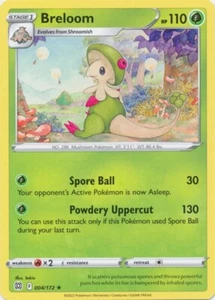 Juego de cartas coleccionables Pokémon Breloom 004/172 raro estrellas brillantes - Imagen 1 de 1