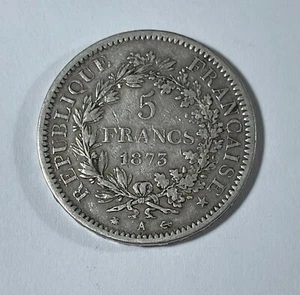 France 1875 5 Francs (#2572) VF-XF - Picture 1 of 2