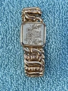 VTG WW2 American Queen Pitman & Keeler Gold Sweetheart Expansion Bracelet - Picture 1 of 7