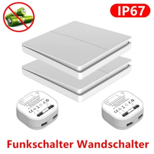 2Set 230V Funkschalter System 433mhz RF Wand Lichtschalter Mini Empfänger Modul - Bild 1 von 13