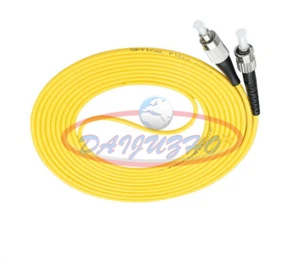 2pcs 15M FC to ST SM Simplex 9/125 3.0mm Fiber Optic Patch Cord Jumper Cable - Picture 1 of 10