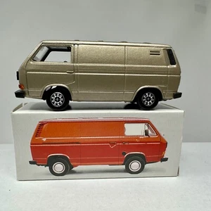 Schabak 1:43 Volkswagen Transporter VW T3 1040 1041 Werbeschachtel Dealer - gold - Picture 1 of 6