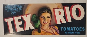 LABEL Tex Rio Tomatoes La Feria Texas - Picture 1 of 1