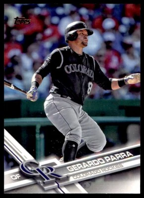 2017 TOPPS #537 GERARDO PARRA COLORADO ROCKIES - Image 1 of 2