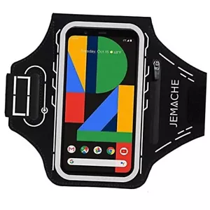 Pixel 8a 8 7a 6a Armband, Water Resistant Gym Running Workouts Phone Arm Black - Picture 1 of 7