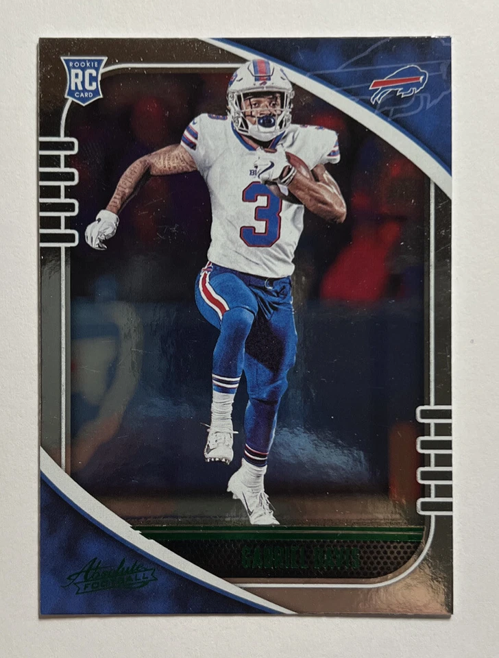 GABRIEL DAVIS 2020 Panini Absolute Football GREEN FOIL ROOKIE RC BILLS #136 - Image 1 of 1