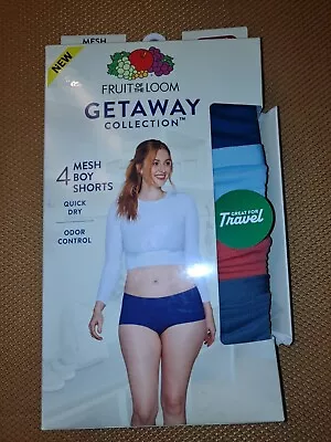 Fruit Of The Loom Getaway Collection 4 网眼男孩短裤尺寸 5/S 裤子 4-6 — 第 1/3 张图片