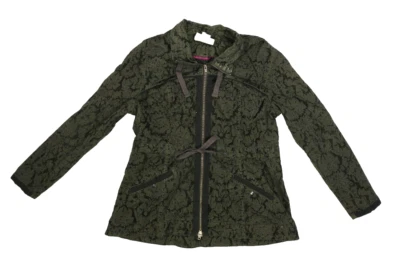 Hei Hei Anthropologie Floral Anorak Militar Corbata Frontal Chaqueta de Campo Para Mujer Grande Foto 1 de 4
