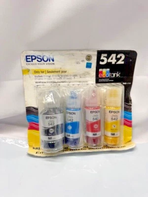 Botellas de tinta Epson 542 Ecotank negras y de color paquete económico-T5421-4-SVH*Exp 5-28 Foto 1 de 4
