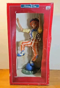 Vintage RARE Holiday Time clown Figurine Collectable Multicolored 13” Tall - Picture 1 of 4