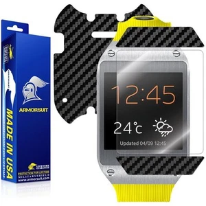 ArmorSuit MilitaryShield Samsung Galaxy Gear Screen Protector + Black Carbon USA - Picture 1 of 6