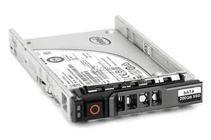 3481G DELL 200GB 6G MLC SATA SSD 2.5 SFF MIX-USE DRIVE HOT-SWAP R - Photo 1/7
