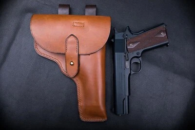 Funda de cuero tipo noruego Colt 1911 | Aspecto vintage | Diseño único | Retro Foto 1 de 4