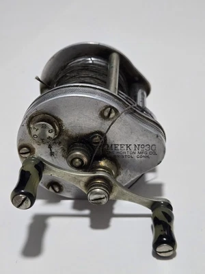 Horton MFG Co. Meek No. 30 carretes hechos en Bristol Connecticut plata alemana ¡Raro! Foto 1 de 4