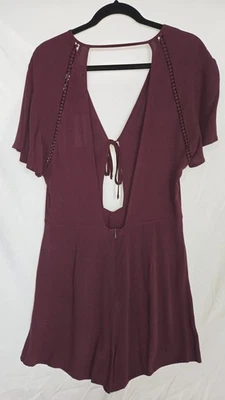 Kendall And Kylie, Mameluco Ciruela Cremallera/Corbata Nuevo con Etiquetas, Talla L Foto 1 de 4