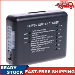 ATX SATA HDD Tester zasilania Checker Meter PC Komputer Zasilacz Pomiar - Zdjęcie 1 z 8