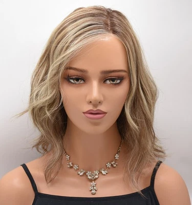 Peluca POLO de BELLETRESS, Brown Sugar Cookie-R ¡LIQUIDACIÓN! Atado a mano + encaje delantero LUX Foto 1 de 4