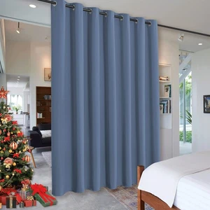 Privacy Room Divider Curtains Blackout Thermal Insulating Soundproof Partitio... - Picture 1 of 7