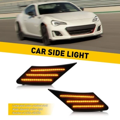Marcador ámbar humo ajuste lateral dinámico luces LED señal 2013-2016 Scion FR-S Foto 1 de 4