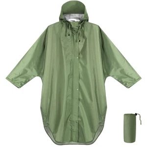 ANYOO Waterproof Rain Poncho for adults Lightweight Reusable Hiking Hooded Co... - Picture 1 of 7