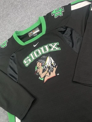 North Dakota Fighting Sioux Nike Bauer Hockey Jersey Size L UND - Image 1 of 4