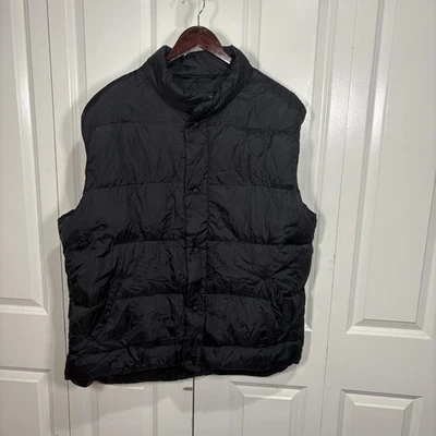 Cabelas Down Puffer Vest Mens XLT Black Goose Down 650 Fill Power Outdoor Gear - Image 1 of 4