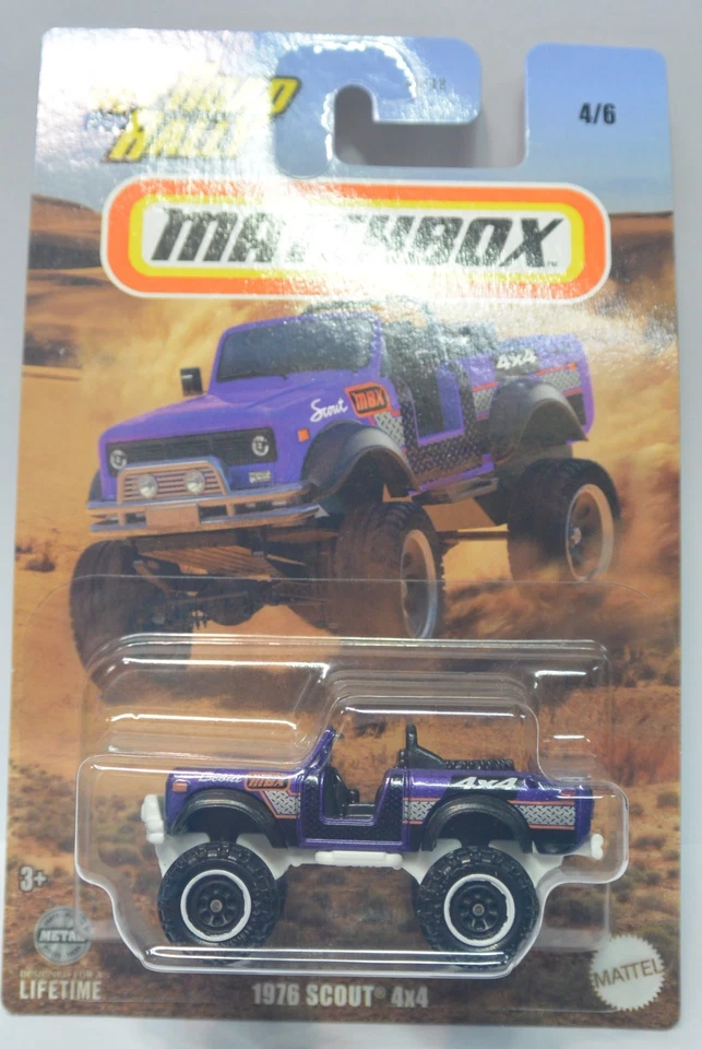 2024 Matchbox Diecast Car Off Road Rally 1976 Scout 4x4 - Image 1 of 1