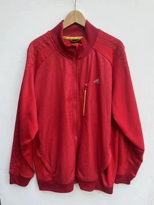 Adidas Chaqueta Hombre Talla 2XL Rojo Amarillo Traje de Pista Chaqueta Calentamiento Fútbol - Imagen 1 de 6