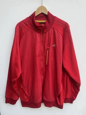 Adidas Chaqueta Hombre Talla 2XL Rojo Amarillo Traje de Pista Chaqueta Calentamiento Fútbol Foto 1 de 4