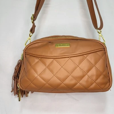 JOY & IMAN ~ BANDOLERA DE CUERO MARRÓN Foto 1 de 4