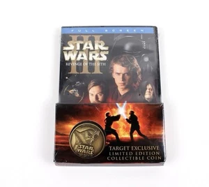 Stars Wars Revenge Of The Sith DVD Limited Edition Collectible Coin New Sealed - Picture 1 of 4