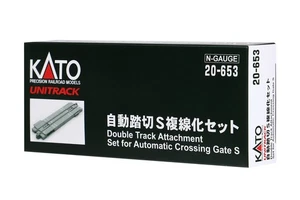 K20-653 Kato N Scale Automatic Crossing Gates Double Track Extension Set - Picture 1 of 1