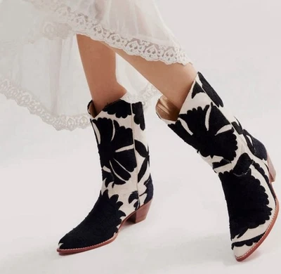 BOTAS FREE PEOPLE MOMO SUZANI HELECHO BOTAS WESTERN TALLA 38 $328 Foto 1 de 4