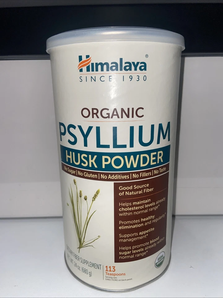 Polvo de cáscara de psyllium orgánico, 24 oz (680 g) Foto 1 de 3