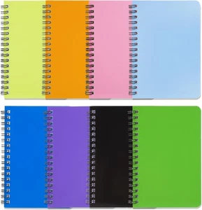 Spiral Notebook 4Pack Pocket 4.2"x 6.1" Notepad Small no - Picture 1 of 6