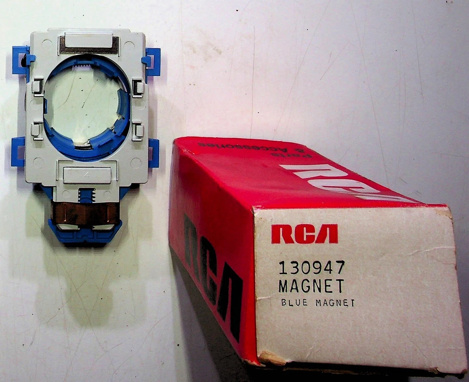 RCA 130947 Magnet Blue Television Replacement Part NOS - Image 1 of 4
