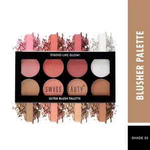 Swiss Beauty Highly Pigmented 8 -in-1 Ultra Blush Palette -03 (16gm) - Picture 1 of 1