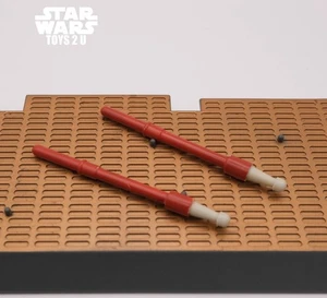 STAR WARS VEHICLE PART 2006 REPUBLIC GUNSHIP (CLONE WARS DECO) RED CHIN GUNS X2 - Picture 1 of 2