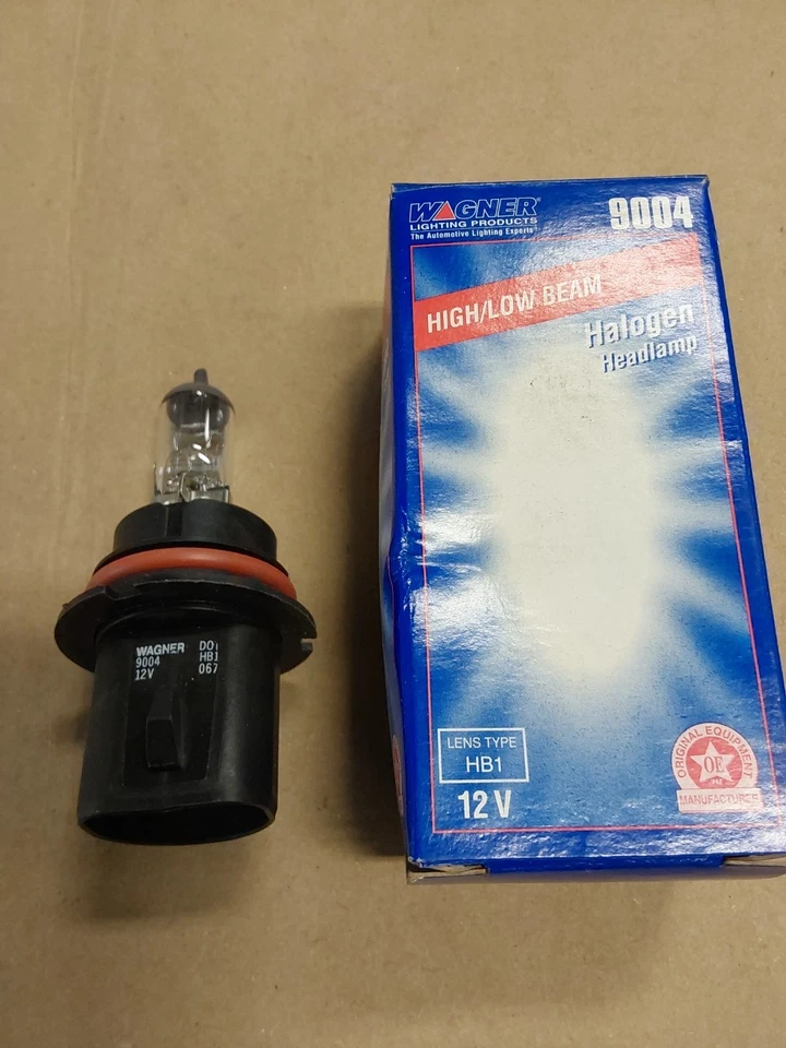 Wagner 9004 Bombilla Faro 12v Viga Alta y Baja Halógena 1 Bombilla  Foto 1 de 3