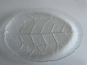 Luminarc Arcoroc Aspen Blattmotiv Servierplatte Teller Oval - 34 x 25 cm - Bild 1 von 3