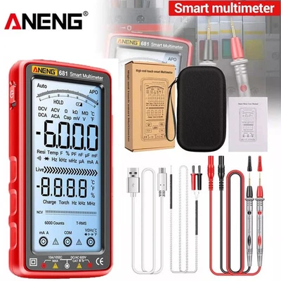 Smart LCD Digital Multimeter 6000 Counts AC/DC Voltage Tester Resistance Meter. - Image 1 of 4