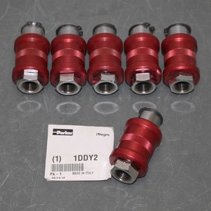 (6) Legris Sleeve Valve 0660 10 18, 3/8" x 3/8" NPT, Nickel Plated Brass, 230psi - Picture 1 of 6