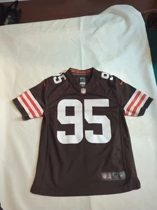 1946 Nike Myles Garrett #95 Cleveland Browns Juvenil 10-12 NFL Juego Jersey Marrón - Imagen 1 de 14