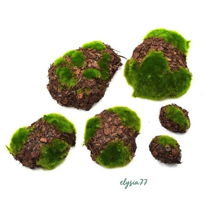 1SET Forest Moss Stone HO/OO Scale Miniature Mountain Plant Garden Scene Model - Image 1 of 4