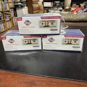 (3) Cargadores superiores Belifun moneda de Estados Unidos 50 unidades 150 total cristalino Ridgid PVC - Imagen 1 de 4
